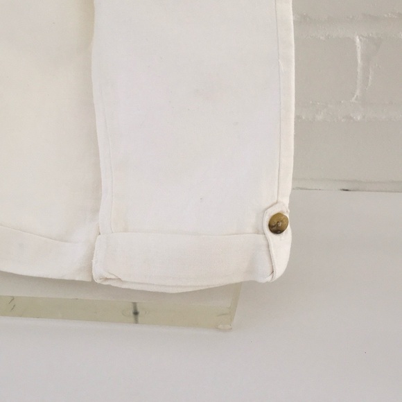 Boys Easter Janie & Jack Size 2T Spring Summer White Classic Cuffed Pants - Picture 4 of 8